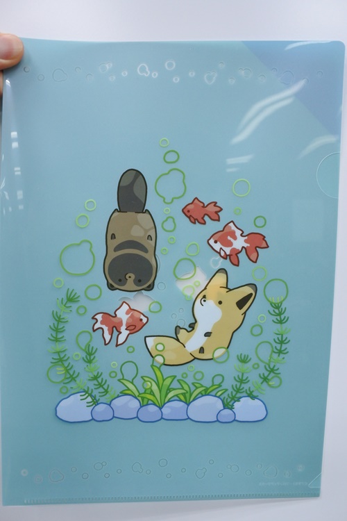 タヌキとキツネ ゆるかわクリアファイルセット