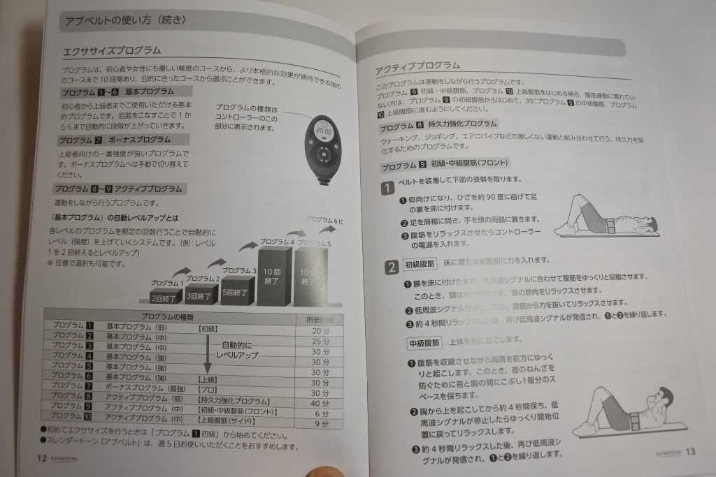 スレンダートーン取扱説明書