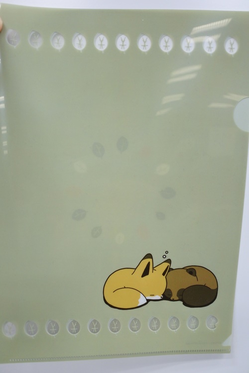 タヌキとキツネ ゆるかわクリアファイルセット