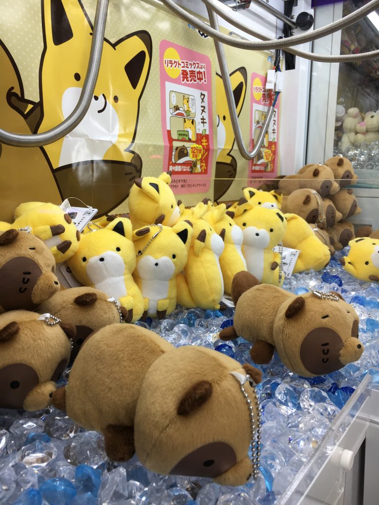 タヌキとキツネ グッズ カバンに付けられるでっかいぬいぐるみ プライズ