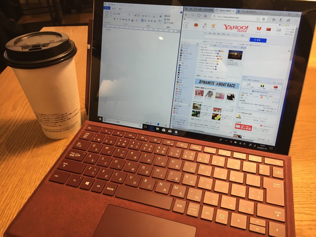 Surface Pro　カフェ