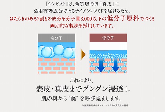 shinpist(シンピスト)口コミ評価＆＆評判まとめ！シワ改善＆シミ予防＆保湿のオールインワンジェル徹底検証レビュー 低分子原料とはなんですか