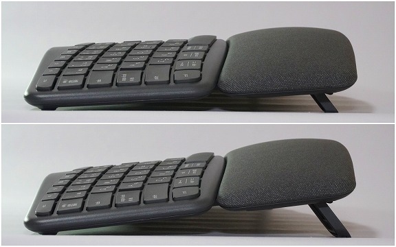 【実機レビュー】ロジクールERGO K860ワイヤレススプリットキーボードの口コミ評価&質問まとめ パームレスト足