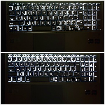 【実機レビュー】HPノートパソコンPavilion 15-eh1000(AMD)の口コミ評価&評判まとめ キーボードバックライト拡大写真