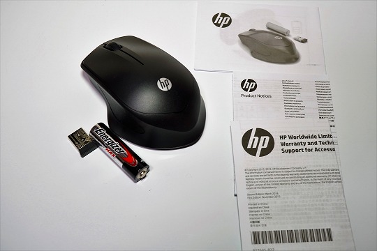 【実機レビュー】HP 280静音ワイヤレスマウスの口コミ評価＆質問まとめ 付属品一覧