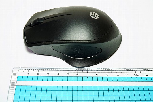 【実機レビュー】HP 280静音ワイヤレスマウスの口コミ評価＆質問まとめ 全体の大きさ