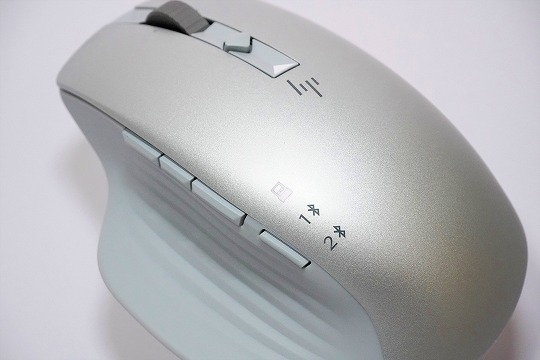 【実機レビュー】HP 930クリエイターワイヤレスマウスの口コミ評価＆質問まとめ　本体ボタンアップ拡大