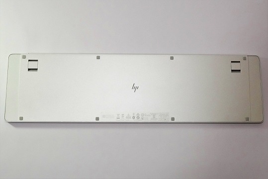 HP 970Programmableワイヤレスキーボードの口コミ評価＆質問まとめ　日本語キーボード　裏面