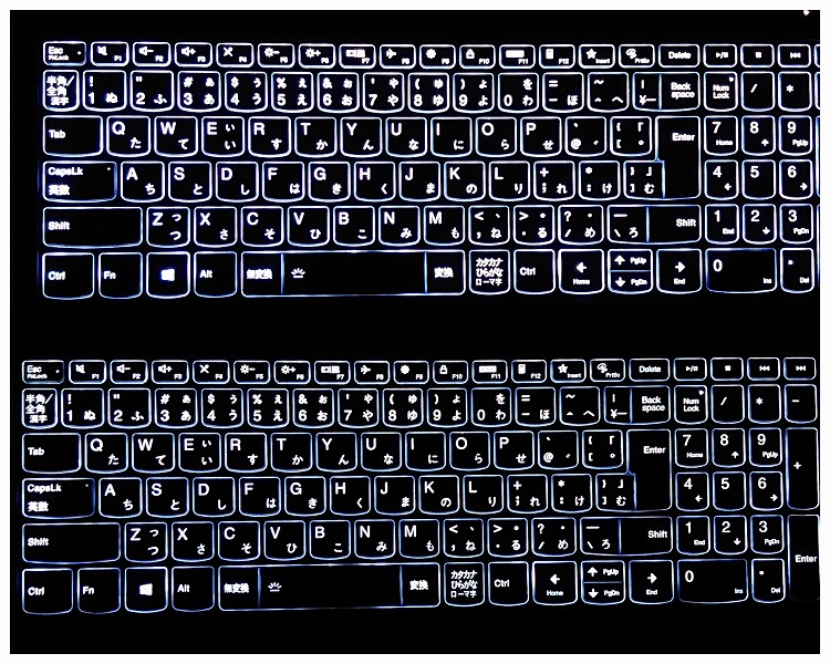 【実機レビュー】レノボノートパソコンIdeaPad Slim 550i(15)の口コミ評価＆評判まとめ　キーボードバックライト