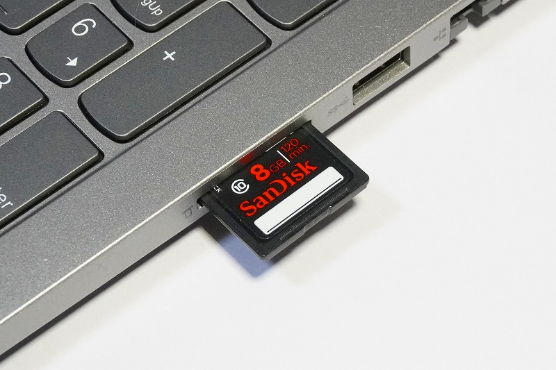 【実機レビュー】レノボノートパソコンThinkBook 15 Gen 3((AMD)の口コミ評価＆評判まとめ　SDカードリーダー