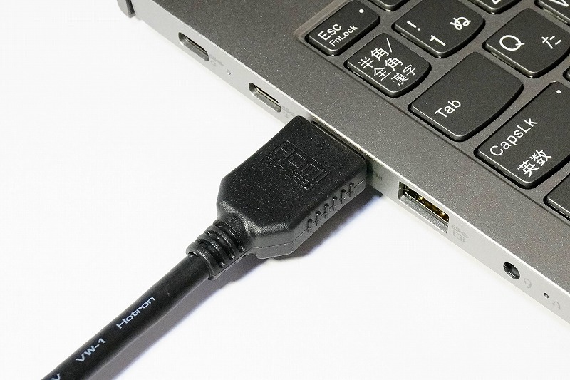【実機レビュー】レノボノートパソコンThinkBook 15 Gen 3((AMD)の口コミ評価＆評判まとめ　HDMIポート