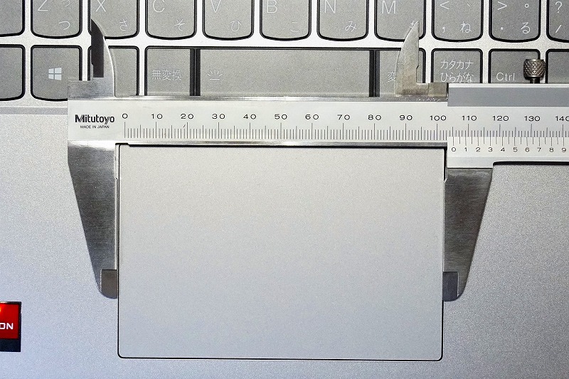 【実機レビュー】レノボノートパソコンThinkBook 15 Gen 3((AMD)の口コミ評価＆評判まとめ　タッチパッド拡大