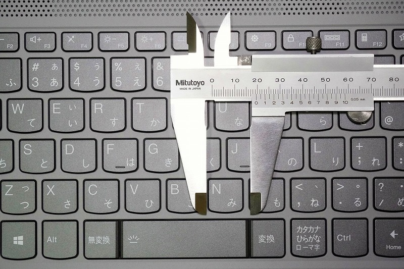 【実機レビュー】レノボノートパソコンIdeaPad Slim 550i(15)の口コミ評価＆評判まとめ　キーピッチ