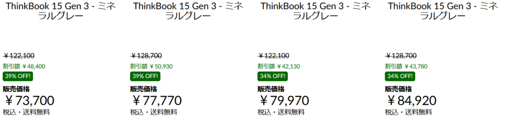 【実機レビュー】レノボノートパソコンThinkBook 15 Gen 3((AMD)の口コミ評価＆評判まとめ　BOTメニュー