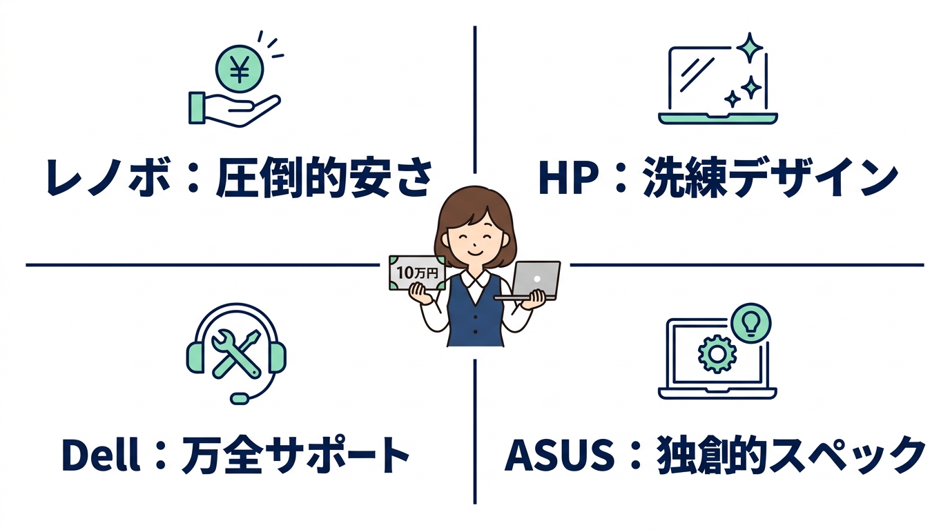 コスパが高い主要海外メーカーの比較