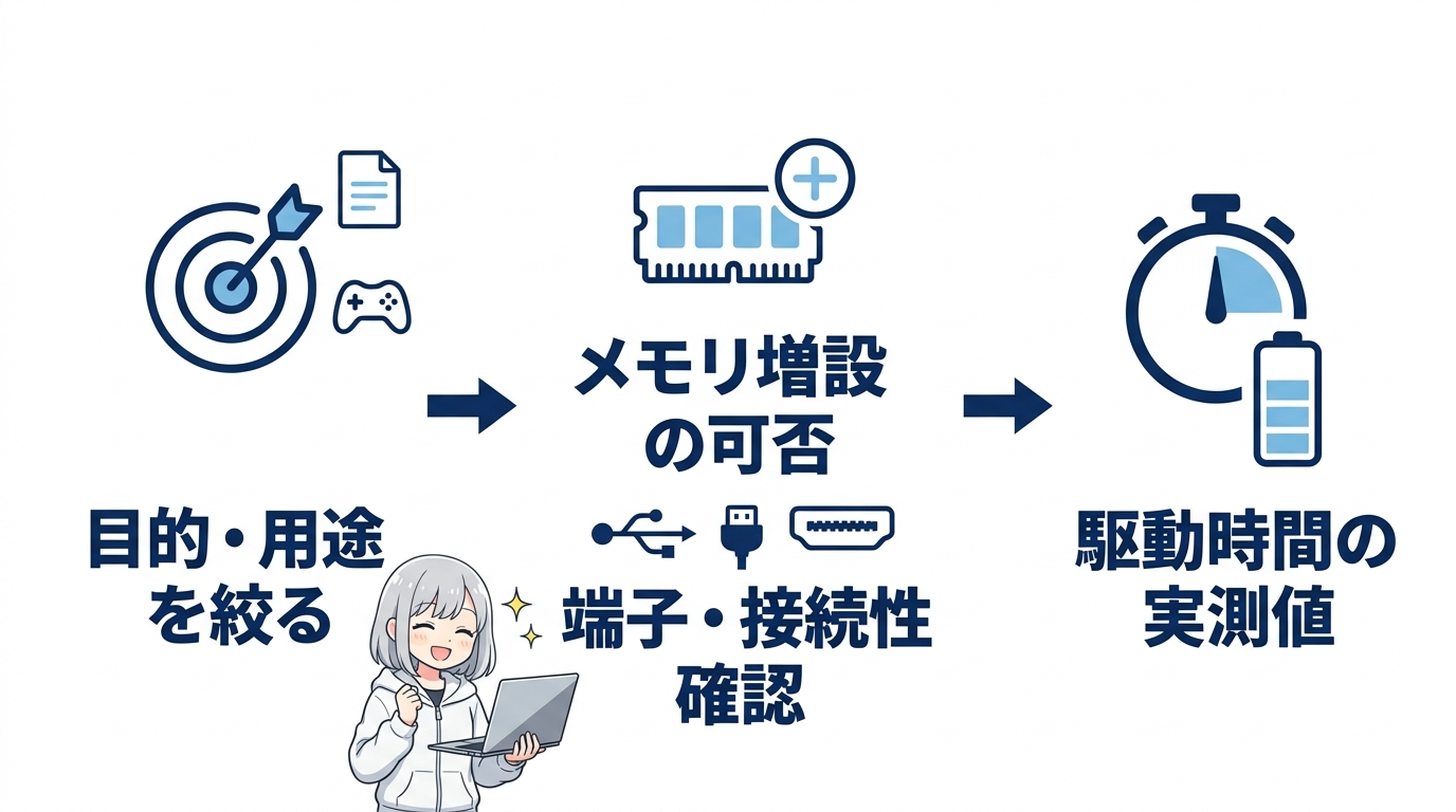 20万のノートパソコンおすすめ機種の選び方