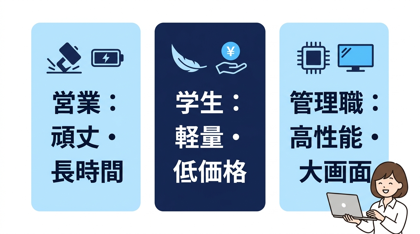 ユーザー属性別のおすすめモデルの選び方